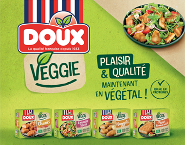 Los 4 nuevos productos vegetales de la gama Doux Veggie